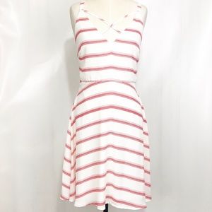 Lush Red and White Striped Sundress